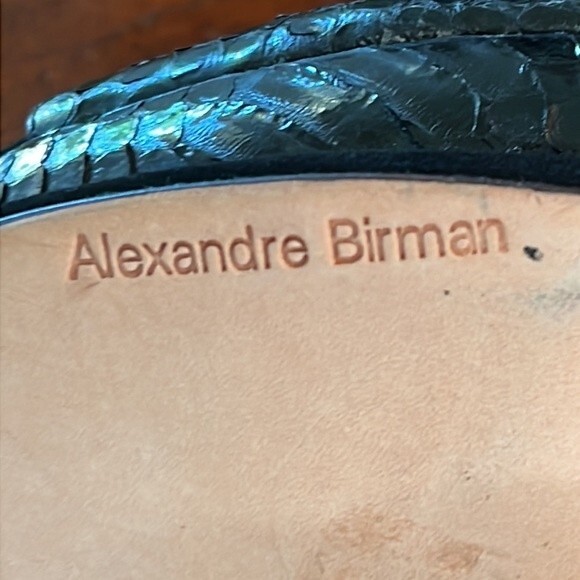 NWOT ALEXANDRE BIRMAN | Python and Suede Platform Stiletto Shoes | Size 6.5 - Picture 9 of 13